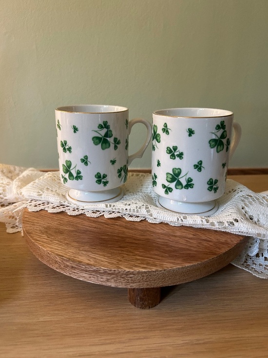 Lefton China Other - Lefton Shamrock St Patrick Irish Coffee Mug
